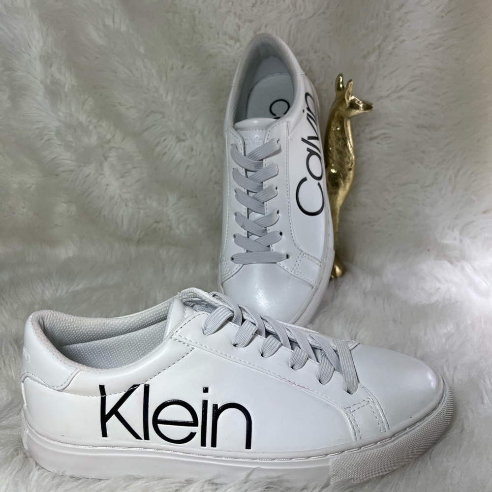 Calvin Klein Women’s Casual Sneaker Lace Up Logo Size 7.5 - Picture 6 of 10